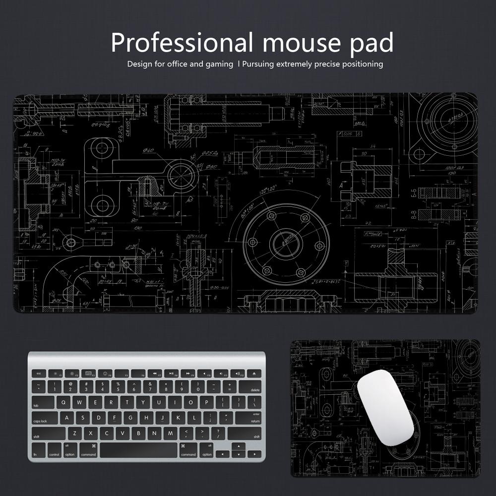 Gaming Accessories Drawing - Tapis de souris XXL HYBXAXC en