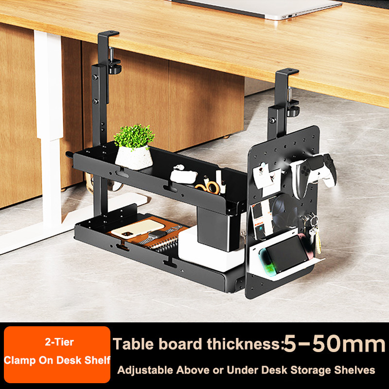 Gaming Accessories For Table - Étagère à 2 niveaux à fixer