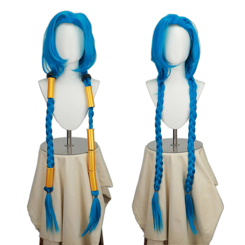 Jinx Gaming Accessories - Perruque de cosplay Jinx de League