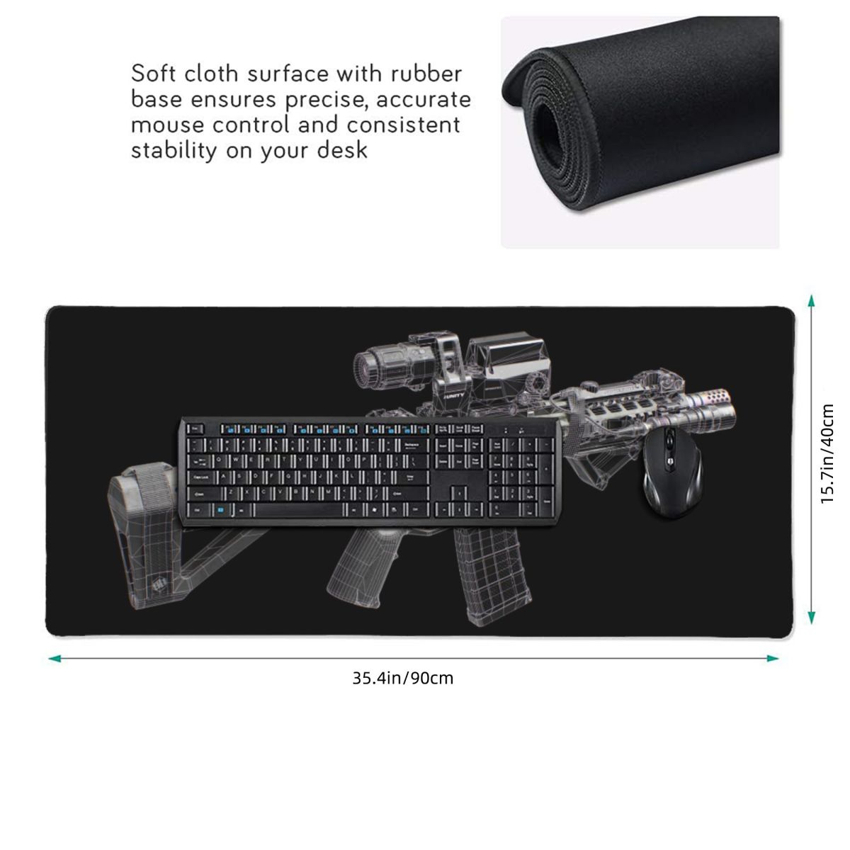 Grand tapis de souris avec des - Gaming Accessories Drawing avis et prix