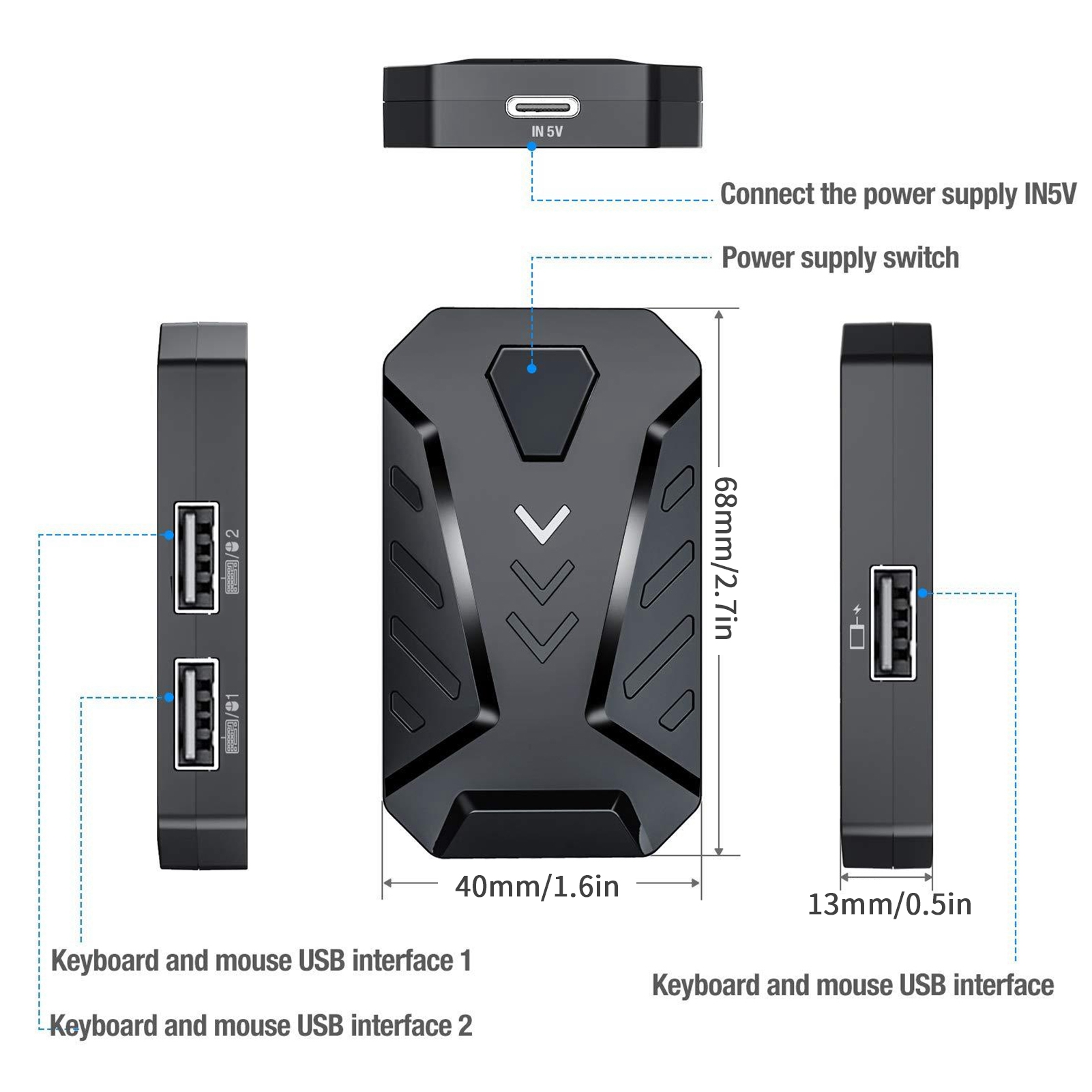 Adaptateur de convertisseur de - Gaming Accessories For Android avis et prix