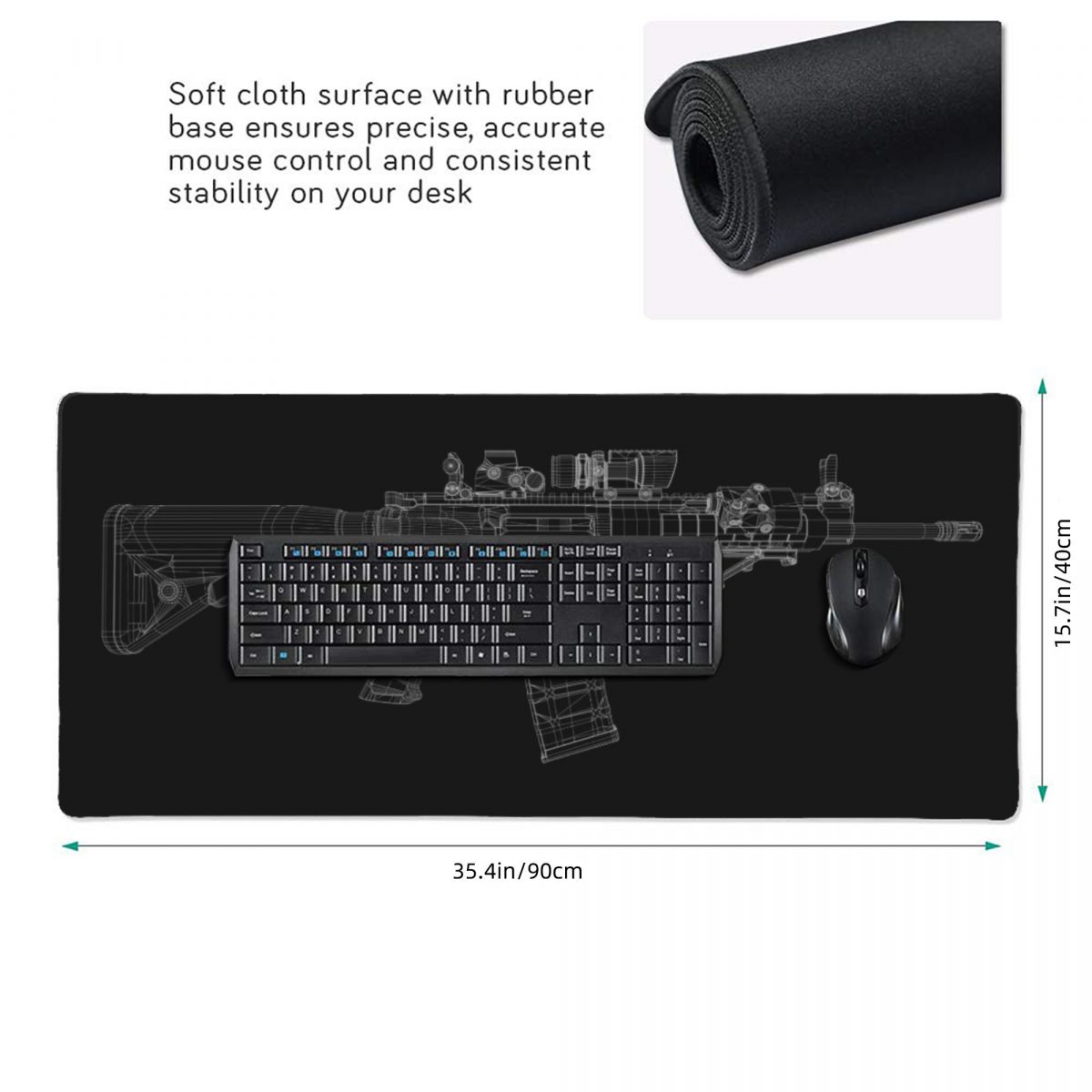 Grand tapis de souris avec des - Gaming Accessories Drawing avis et prix